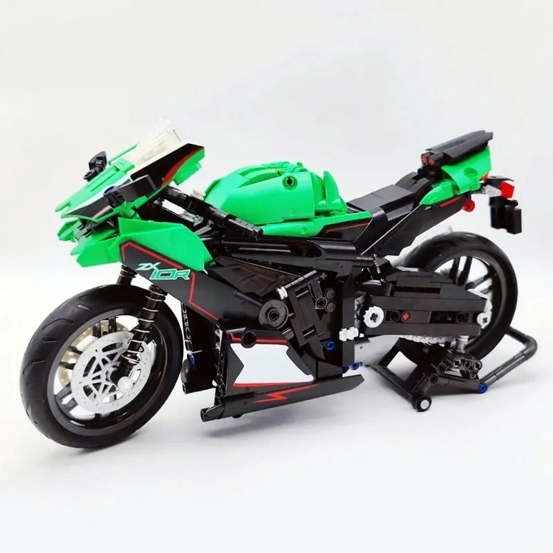 JieStar MOC Building Block Set: 91023 Kawasaki NINJA ZX-10R Motorcycle