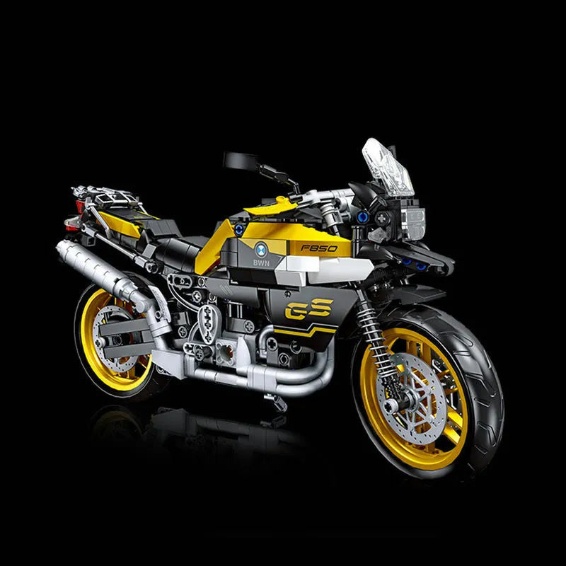 JieStar MOC Building Block Set: 91025 BMW F850 GS Bike Motorcycle