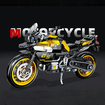 JieStar MOC Building Block Set: 91025 BMW F850 GS Bike Motorcycle