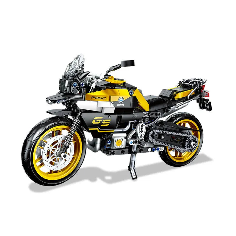 JieStar MOC Building Block Set: 91025 BMW F850 GS Bike Motorcycle