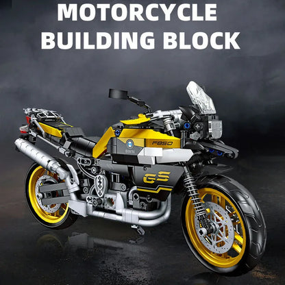 JieStar MOC Building Block Set: 91025 BMW F850 GS Bike Motorcycle