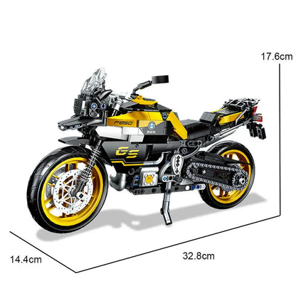 JieStar MOC Building Block Set: 91025 BMW F850 GS Bike Motorcycle