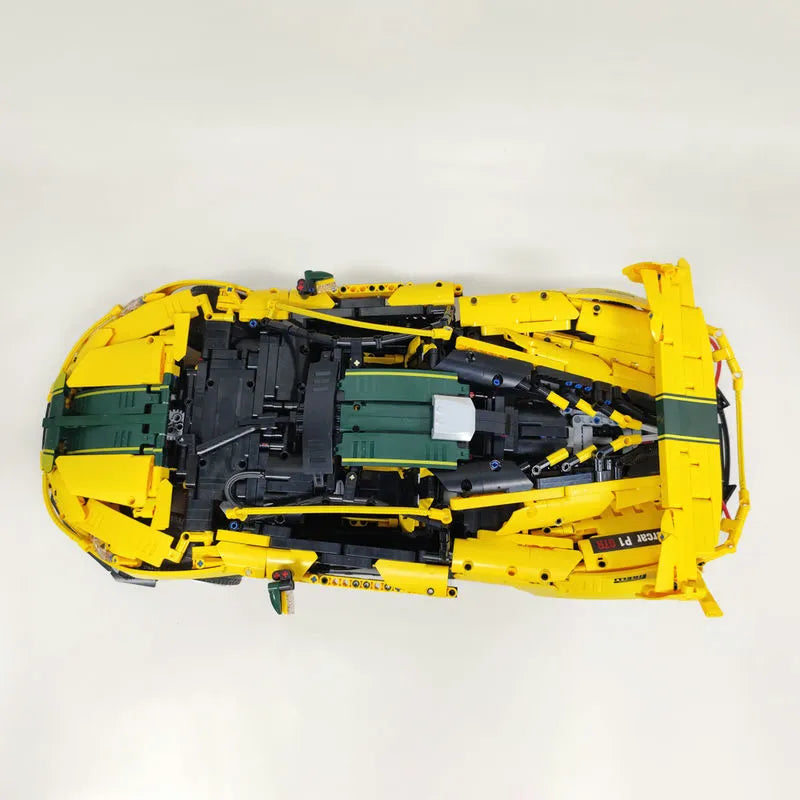 JieStar MOC Motorized Building Block Set: 91101 Super Racing McLaren P1 Sports Car