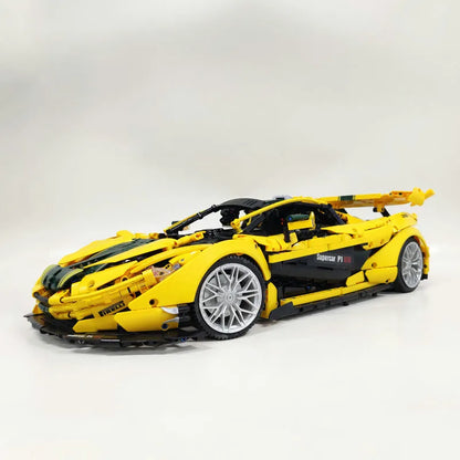 JieStar MOC Motorized Building Block Set: 91101 Super Racing McLaren P1 Sports Car