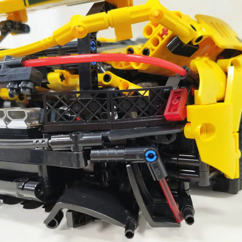 JieStar MOC Motorized Building Block Set: 91101 Super Racing McLaren P1 Sports Car