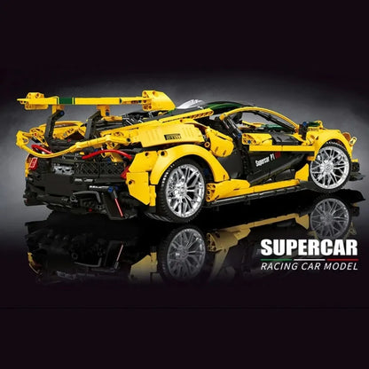 JieStar MOC Motorized Building Block Set: 91101 Super Racing McLaren P1 Sports Car