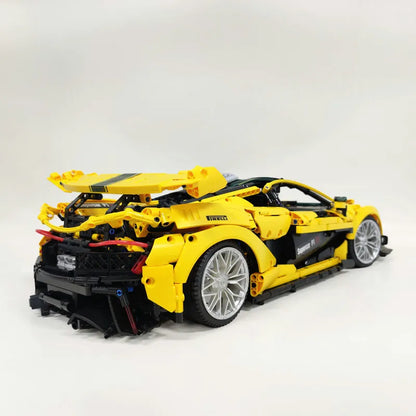 JieStar MOC Motorized Building Block Set: 91101 Super Racing McLaren P1 Sports Car