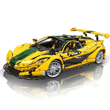 JieStar MOC Motorized Building Block Set: 91101 Super Racing McLaren P1 Sports Car