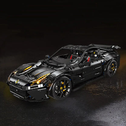 JieStar MOC Building Block Set: 91102 Tech RC Motorized Ferrari F12 Racing Car, Model 91102-1