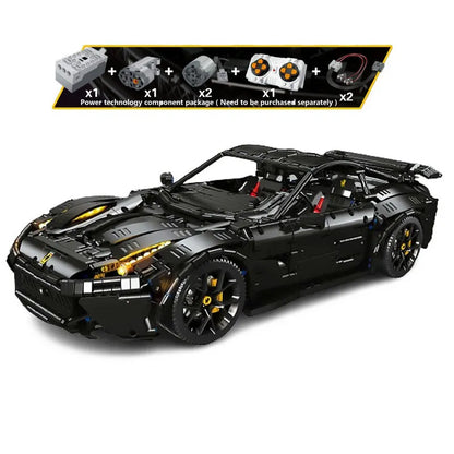 JieStar MOC Building Block Set: 91102 Tech RC Motorized Ferrari F12 Racing Car, Model 91102-1