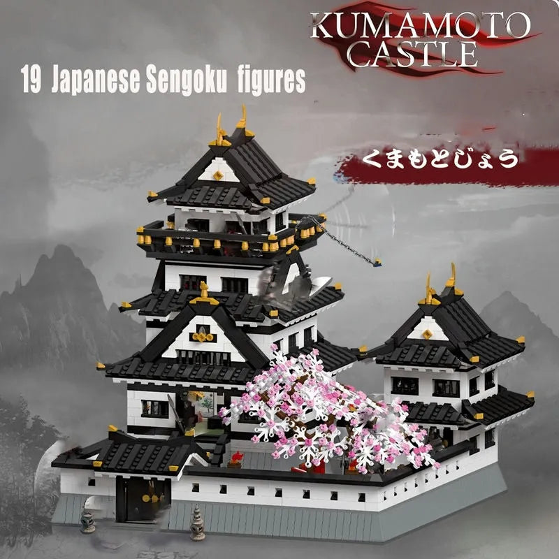 JieStar MOC Building Block Set: Sakura Kumamoto Castle, Model 39101