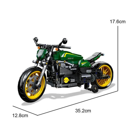 JieStar MOC Building Block Set: Benelli 502C Bike RC Motorcycle 91022