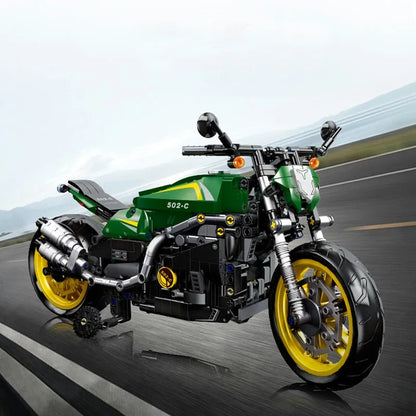 JieStar MOC Building Block Set: Benelli 502C Bike RC Motorcycle 91022