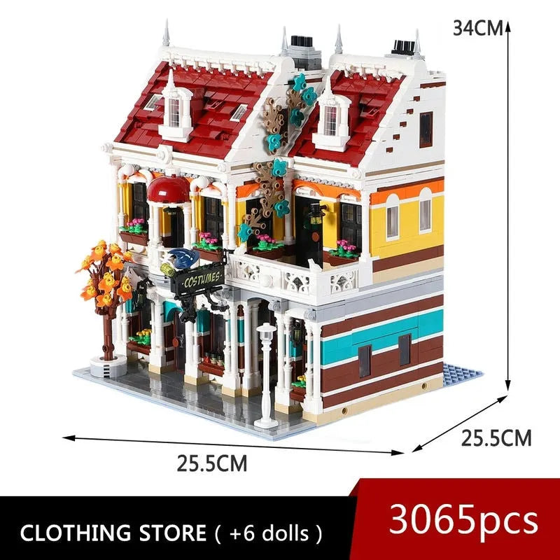 JieStar MOC Building Block Set: Clothing Store 89131