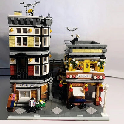JieStar MOC Building Block Set: Sushi Corner Shop 89127