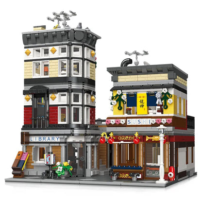 JieStar MOC Building Block Set: Sushi Corner Shop 89127