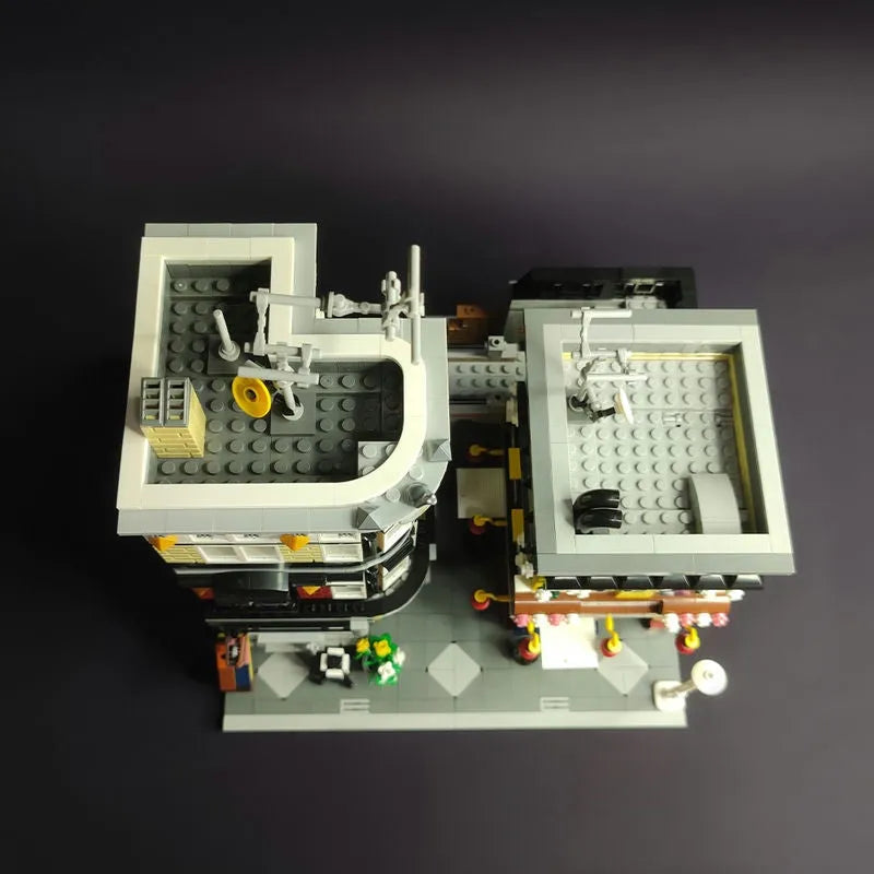 JieStar MOC Building Block Set: Sushi Corner Shop 89127