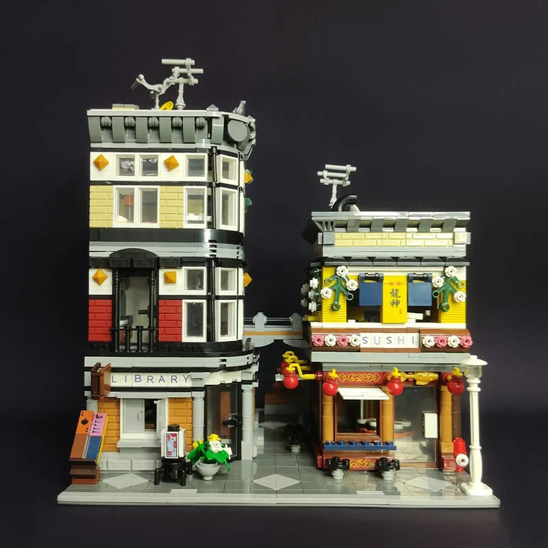 JieStar MOC Building Block Set: Sushi Corner Shop 89127
