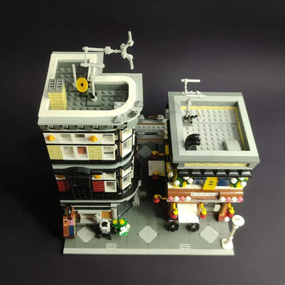 JieStar MOC Building Block Set: Sushi Corner Shop 89127