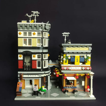 JieStar MOC Building Block Set: Sushi Corner Shop 89127
