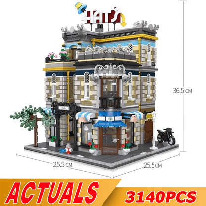 JieStar MOC Building Block Set: Hat Shop Store 89121