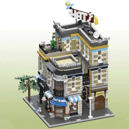 JieStar MOC Building Block Set: Hat Shop Store 89121