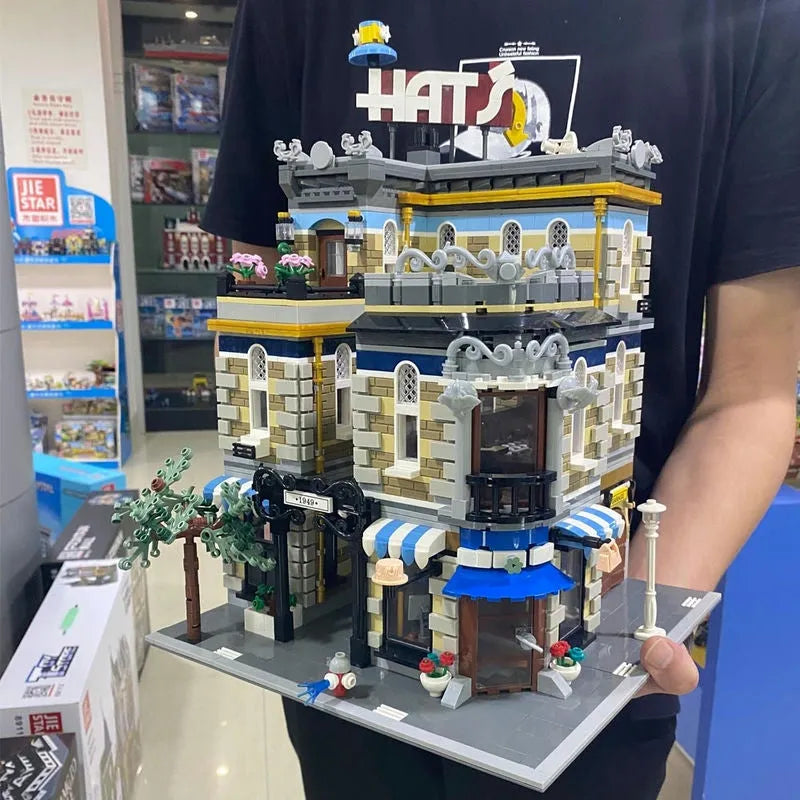 JieStar MOC Building Block Set: Hat Shop Store 89121