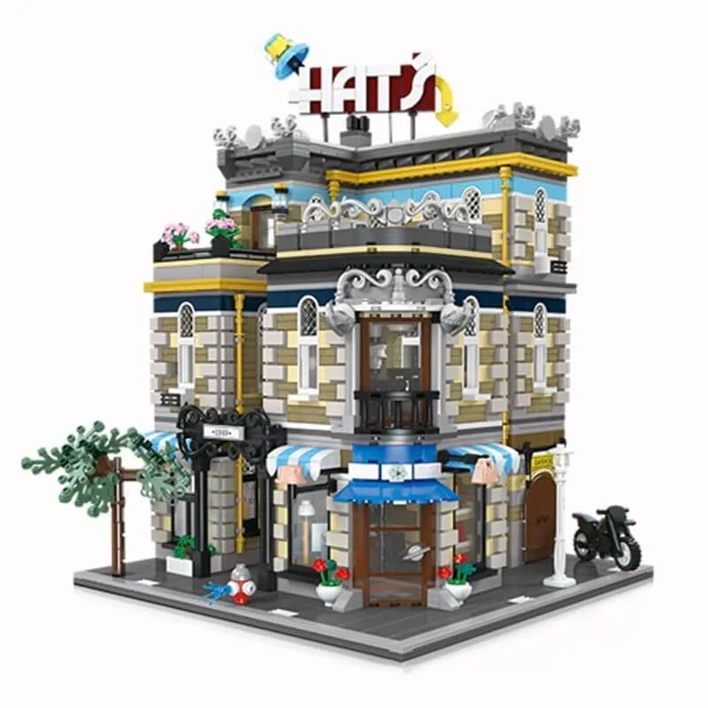 JieStar MOC Building Block Set: Hat Shop Store 89121
