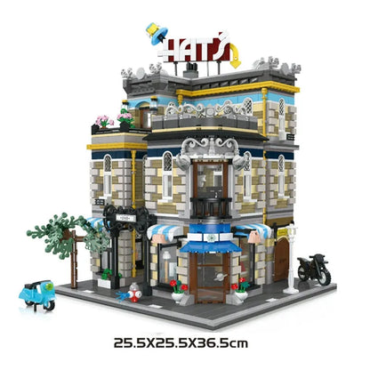 JieStar MOC Building Block Set: Hat Shop Store 89121