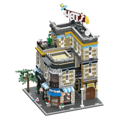 JieStar MOC Building Block Set: Hat Shop Store 89121