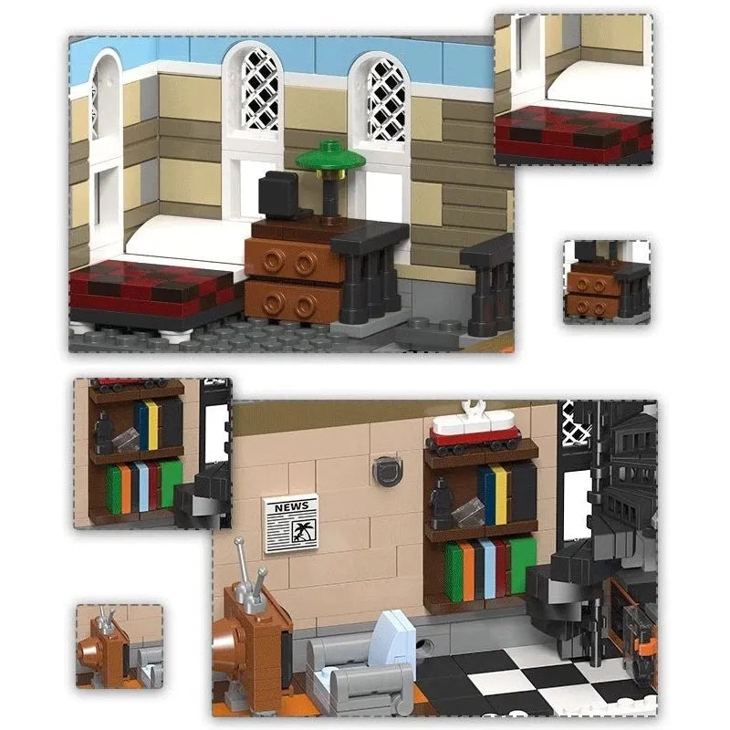 JieStar MOC Building Block Set: Hat Shop Store 89121