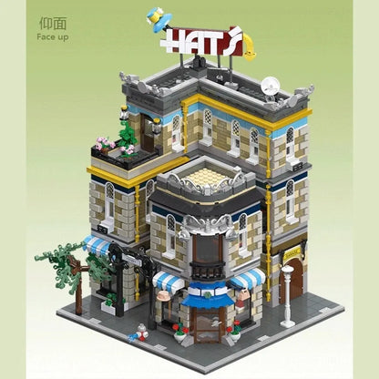 JieStar MOC Building Block Set: Hat Shop Store 89121