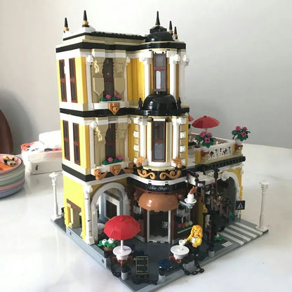 JieStar MOC Building Block Set: Tea Shop Store 89124