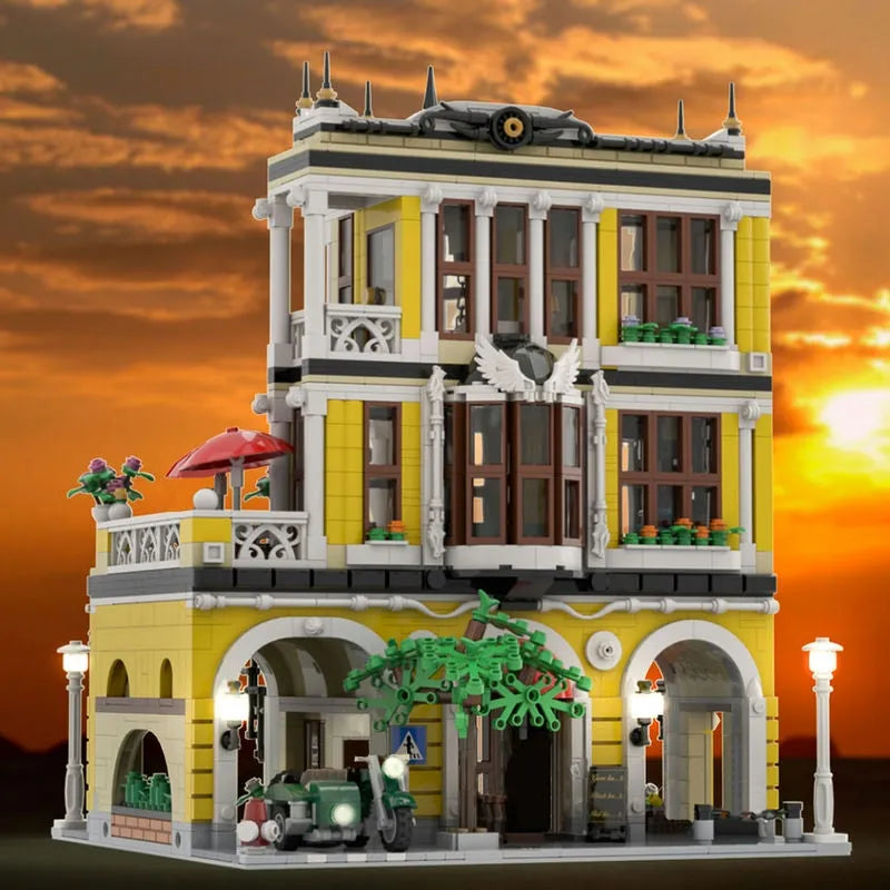 JieStar MOC Building Block Set: Tea Shop Store 89124