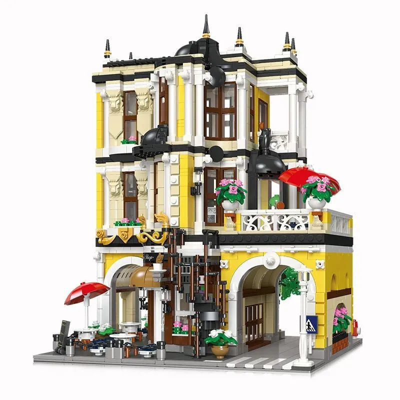 JieStar MOC Building Block Set: Tea Shop Store 89124