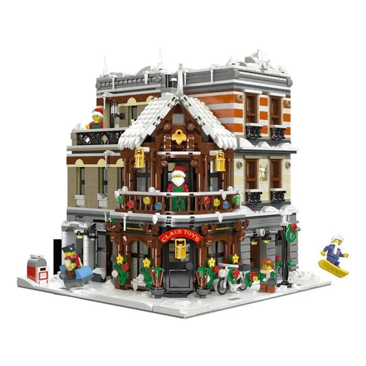 JieStar MOC Building Block Set: Street Expert Claus Store 89143