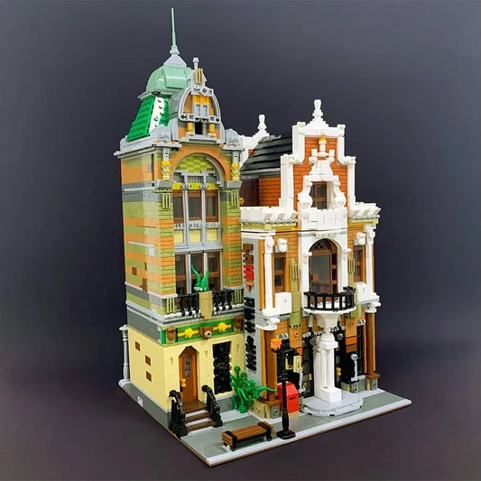 JieStar MOC Building Block Set: Street Expert Post Office 89126