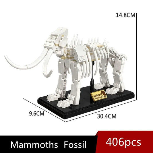 JieStar MOC Building Block Set: Idea Mammoths Dinosaur Fossil, Model 36002