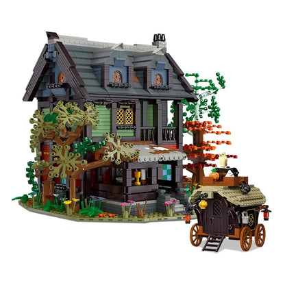 JieStar MOC Building Block Set: Medieval Hotel Town Inn, Model 89148