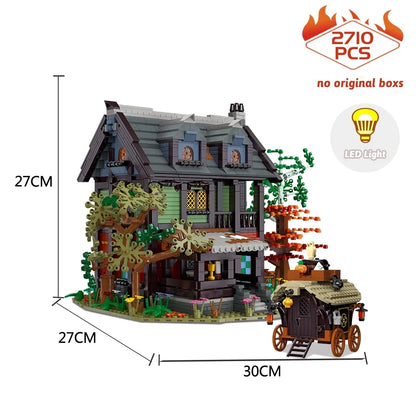 JieStar MOC Building Block Set: Medieval Hotel Town Inn, Model 89148