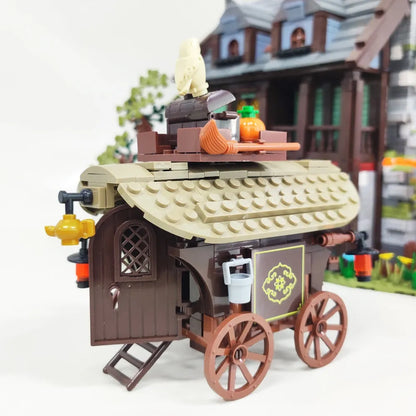 JieStar MOC Building Block Set: Medieval Hotel Town Inn, Model 89148
