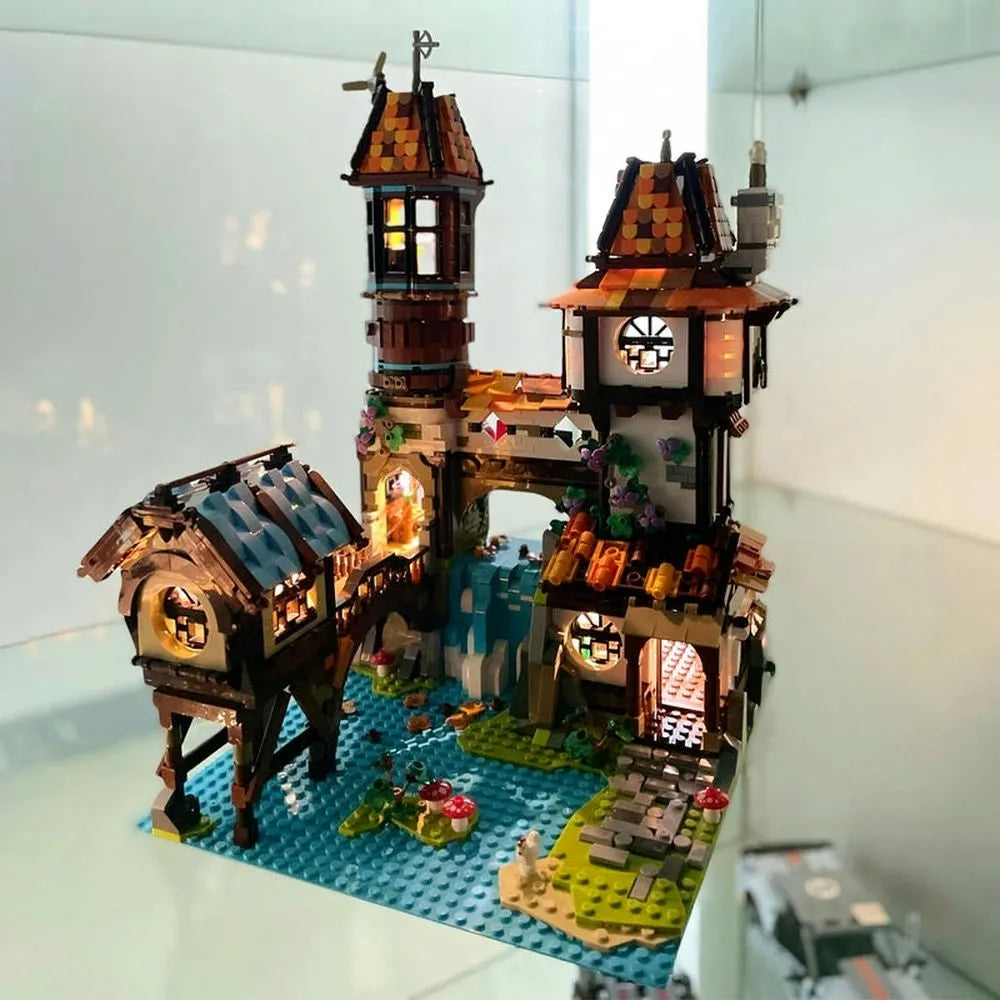 JieStar MOC Building Block Set: Experts The Medieval Riverside Scholars, Model 89149