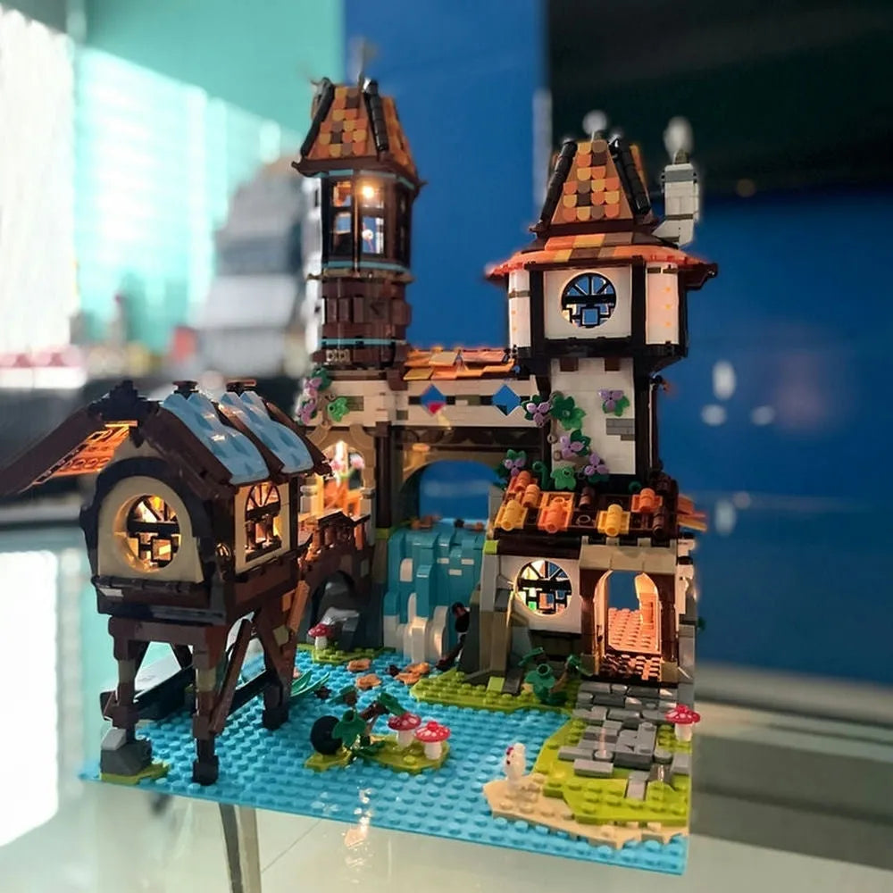 JieStar MOC Building Block Set: Experts The Medieval Riverside Scholars, Model 89149