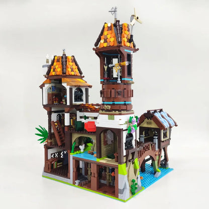 JieStar MOC Building Block Set: Experts The Medieval Riverside Scholars, Model 89149
