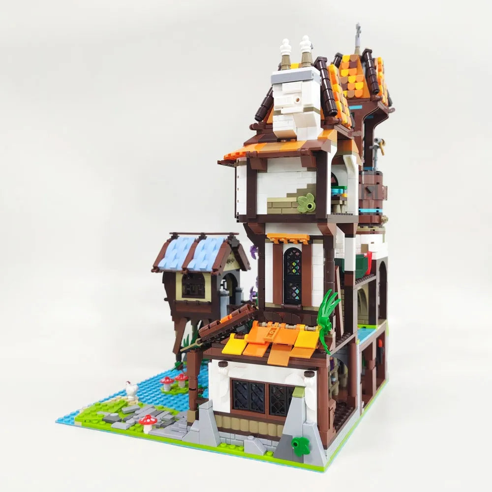 JieStar MOC Building Block Set: Experts The Medieval Riverside Scholars, Model 89149