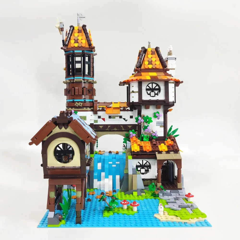 JieStar MOC Building Block Set: Experts The Medieval Riverside Scholars, Model 89149
