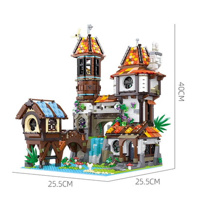 JieStar MOC Building Block Set: Experts The Medieval Riverside Scholars, Model 89149