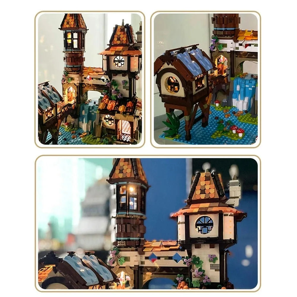 JieStar MOC Building Block Set: Experts The Medieval Riverside Scholars, Model 89149