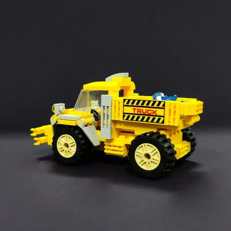 JieStar MOC Building Block Set: Crystal Collector City Truck 21035