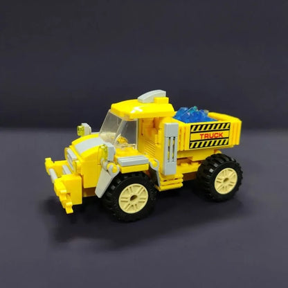 JieStar MOC Building Block Set: Crystal Collector City Truck 21035